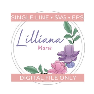Round Flower Swag, Eucalyptus Arch, SVG, EPS File, Laser Ready, Scroll Saw Template, Single Line Cut File, Glowforge Laser