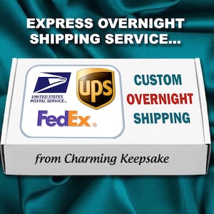 Expedited OVER NIGHT Shipping via UPS, FedEx,  Priority Express Mail, delivery, 1 or 2 day delivery, Domestic U.S. Shipment Only