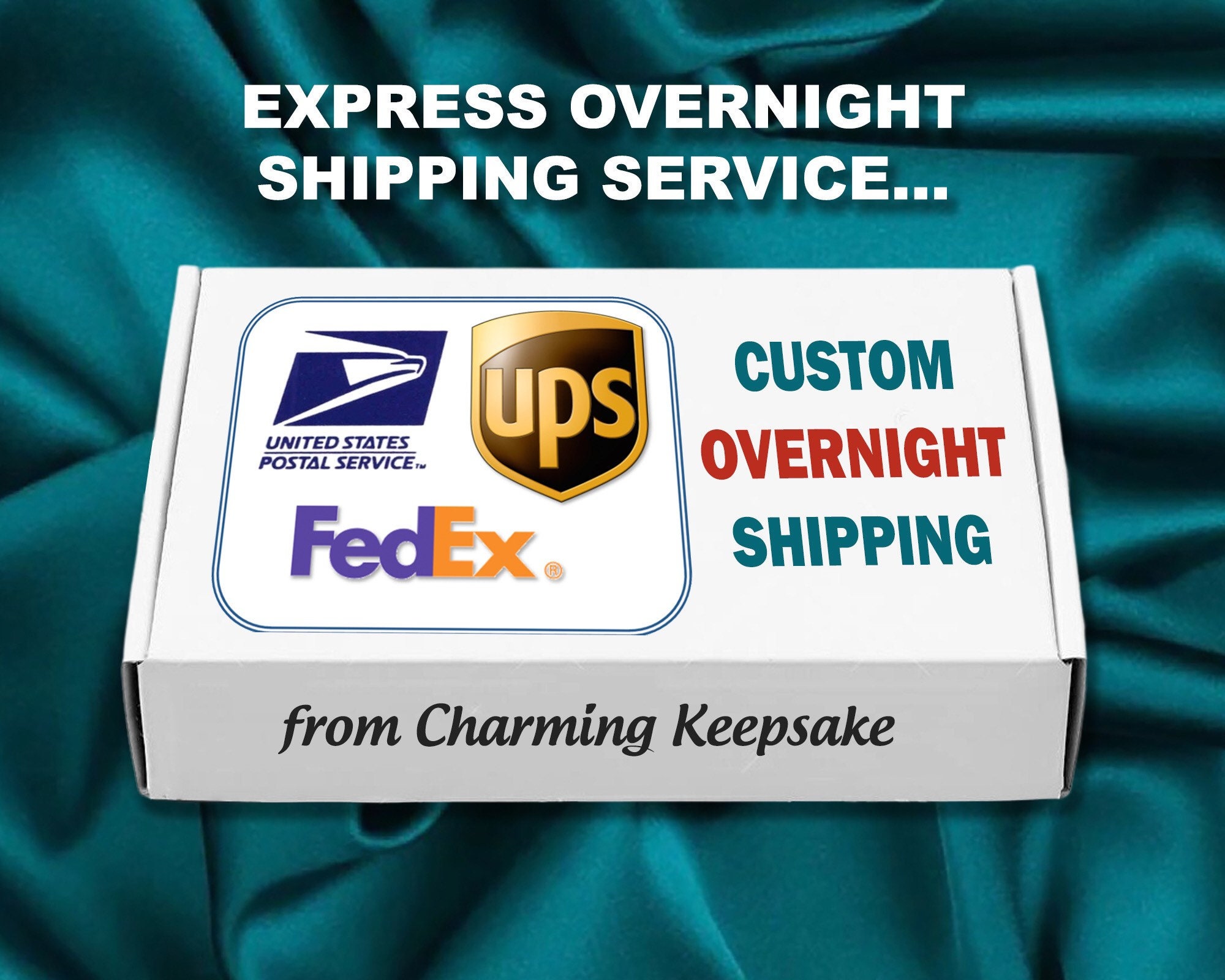 Expedited OVER NIGHT Shipping via UPS, FedEx, Priority Express Mail,  delivery, 1 or 2 day delivery, Domestic U.S. Shipment Only
