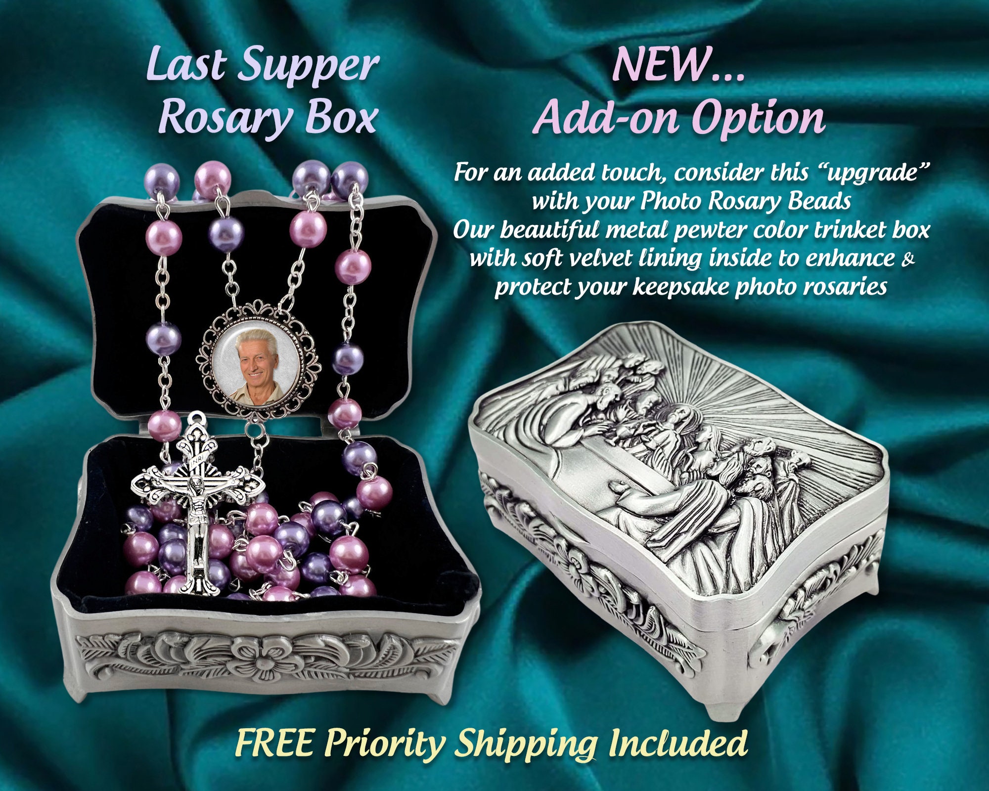 Sublimation Blanks Rosary Bracelet Memorial Bracelet Photo Gift Gifts for  Her 
