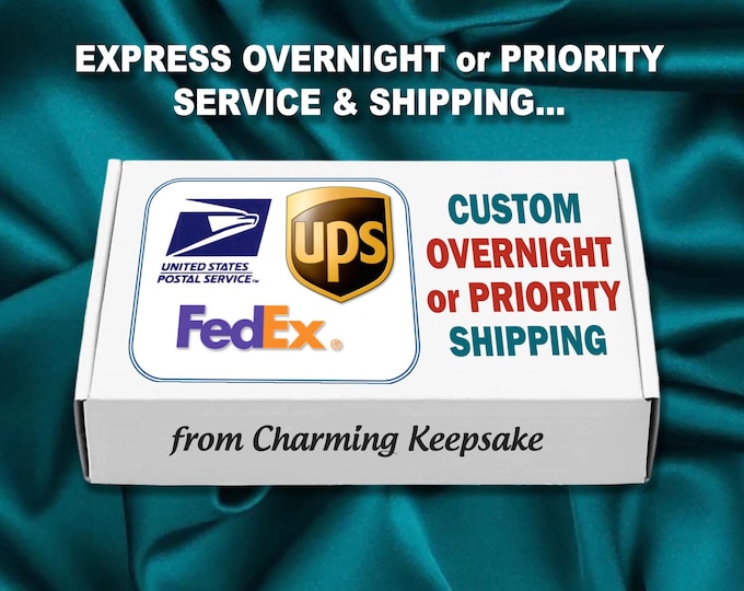 Express Overnight or 2-Day Priority Rush Service & Shipping – Fast Order Upgrade