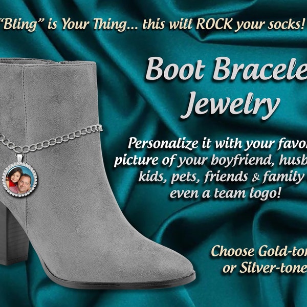Anklet Boot Jewelry Etsy