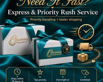 Rush Order Upgrade – Express Overnight or 2-Day Priority Shipping for Charming Keepsake Orders