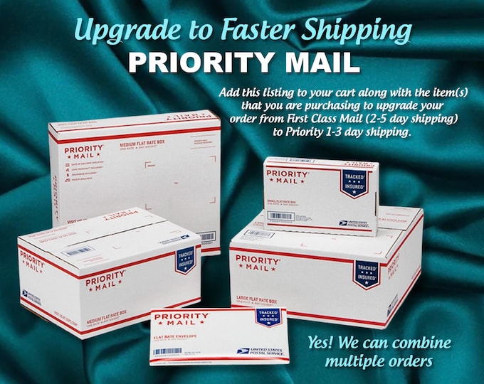 Upgrade Charge for U.S.P.S. Priority Shipping for Charming Keepsake Only, this is not for any other store