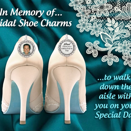 Custom Photo Bridal Wedding Shoes Charms for Memorial Shoe Etsy