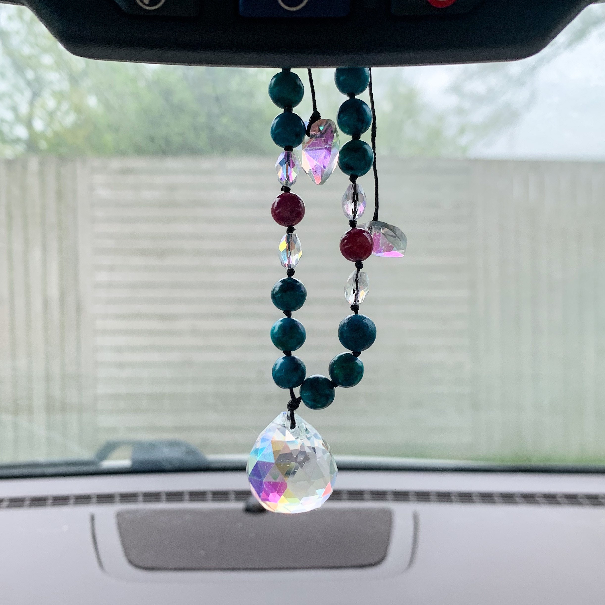 Car Crystal Suncatcher Car Charm Crystal Car Hanger Car Etsy