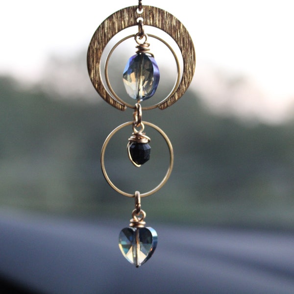 Crystal Car Charm Etsy