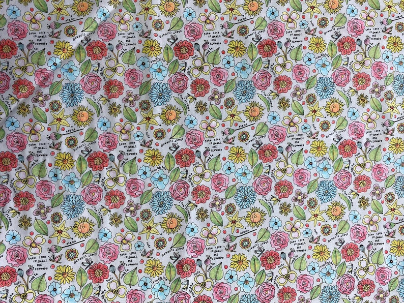Gray Floral Fabric by Windham Fabrics Etsy