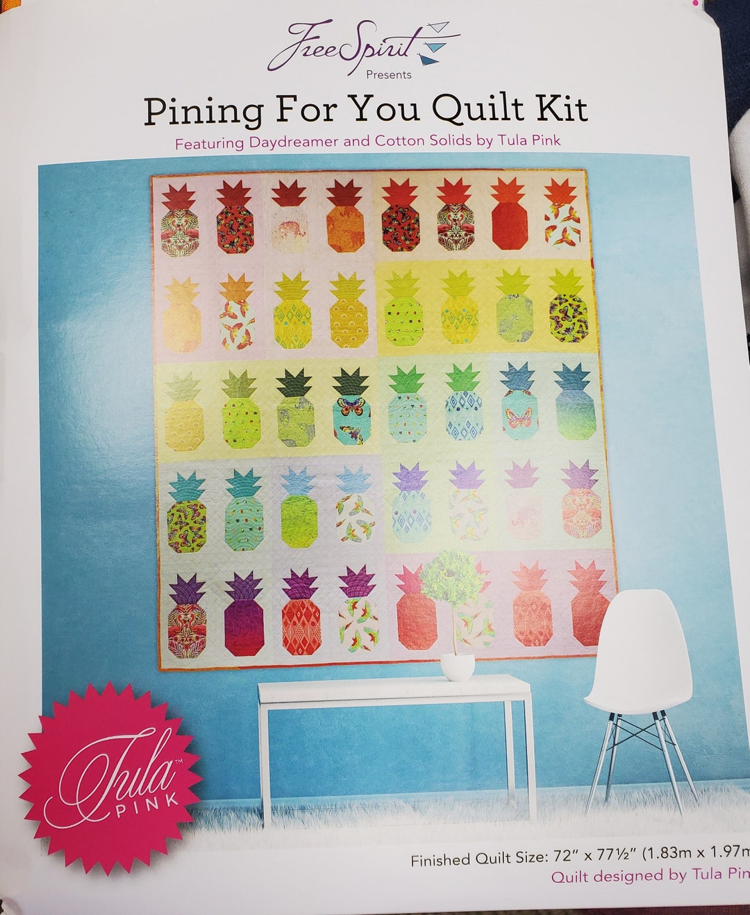 Tula Pink Daydreamer Pineapple Quilt Kit Pining for You Etsy