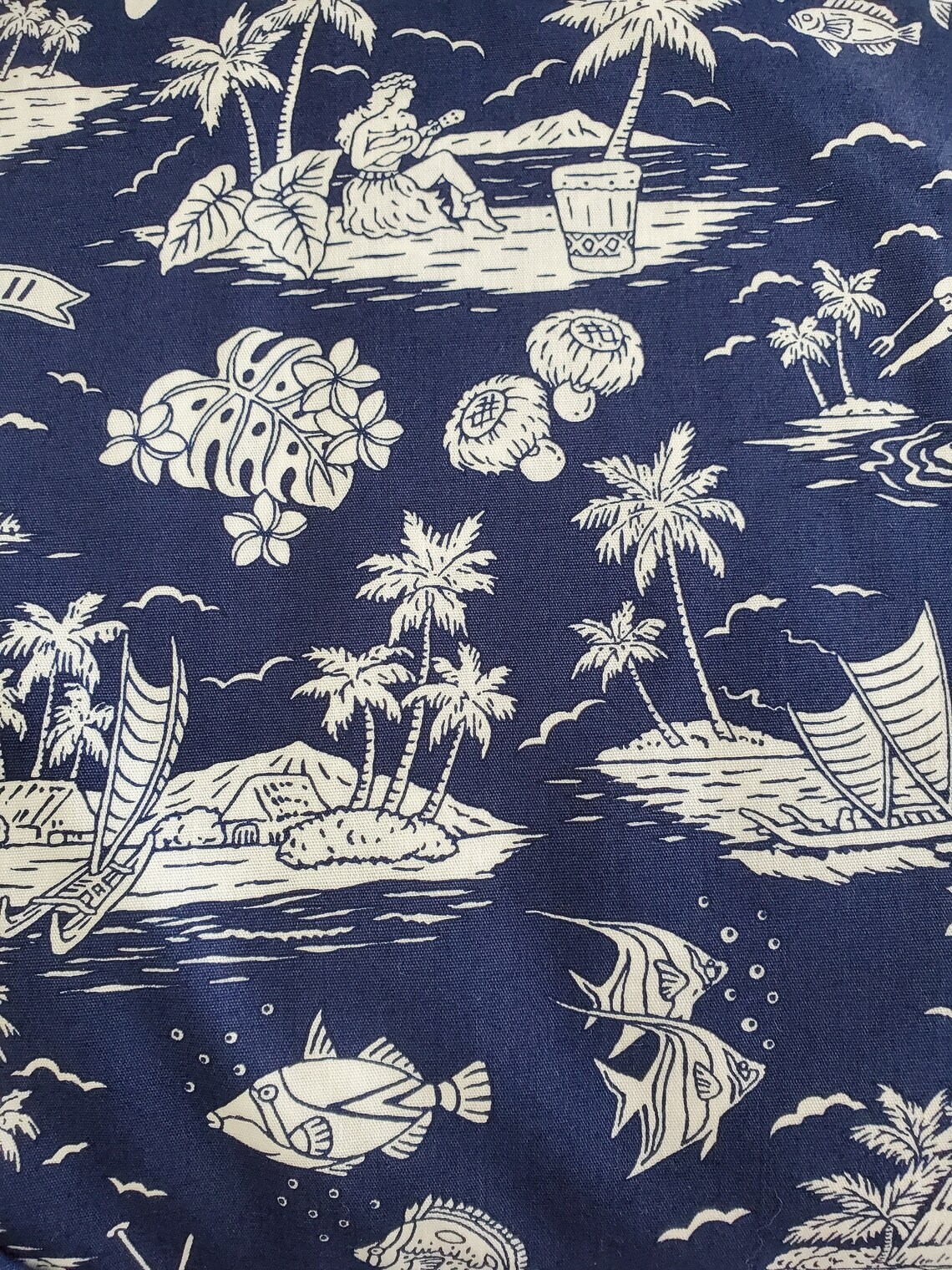 Island Paradise Fabric | Etsy