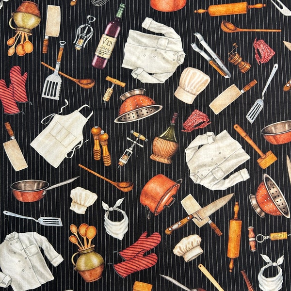 Chefs Fabric | Sizzle and Spice by QT Fabrics | 2600-29998-J