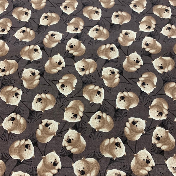 Aussie Friends | Wombat Fabric | Victoria Barnes for the Blank Quilting Corp