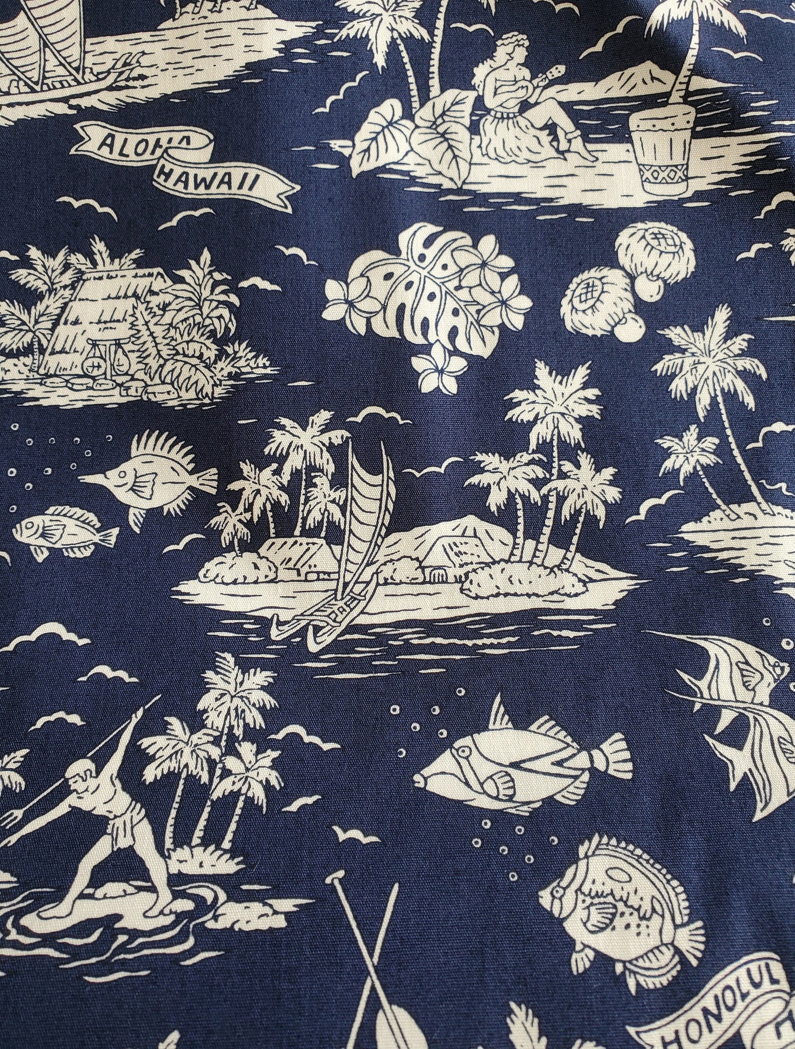 Island Paradise Fabric | Etsy