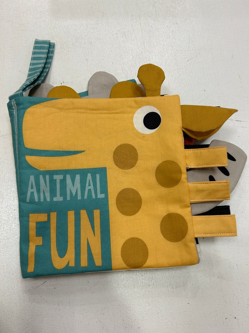 Cut and Sew Baby Book Project Panel Animal Fun Noahs Ark Etsy