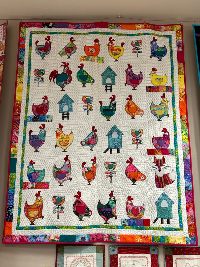 Hen House Quilt Kit With Kaffee Fassett Fabrics Claire Turpin Designs