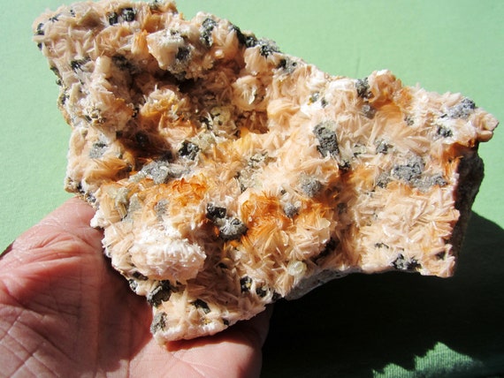 CERUSSITE and BARITE Mixed Minerals Large Morocco 1207g