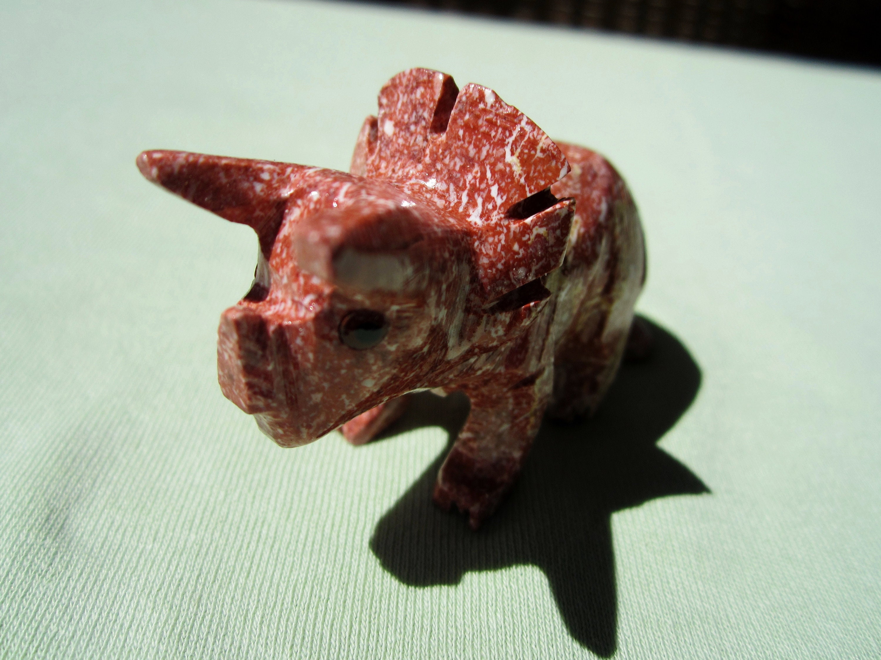 SOAPSTONE DINOSAUR Polished Carved Animal 46g