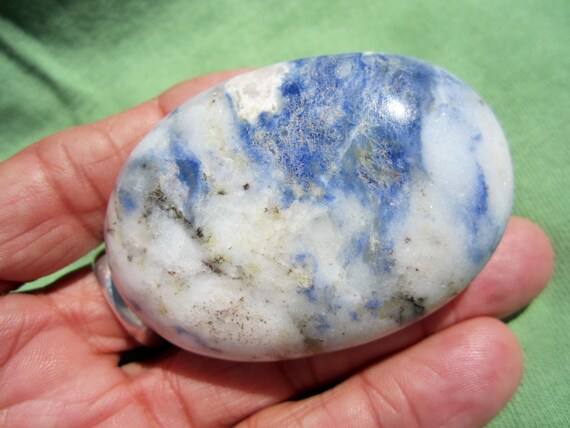 AFGHANITE Polished Palm Stone Touch Worry Pakistan 90g / 2 1/4" inch