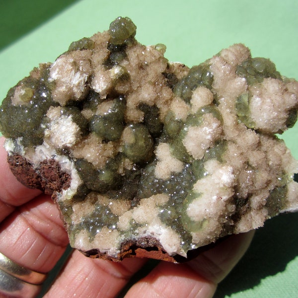 ADAMITE and CALCITE Cluster Fluorescent Mapimi Durango Mexico 80g