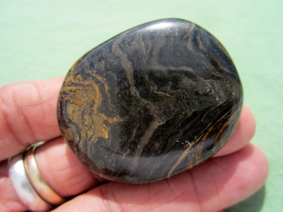 STROMATOLITE Polished Palm Stone Touch Worry Peru 35g