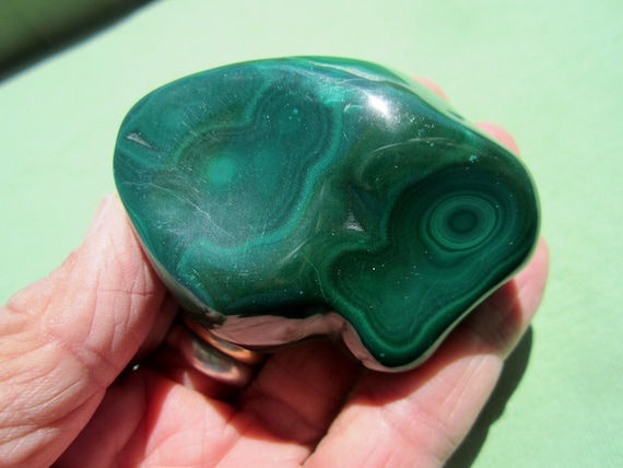 Polished MALACHITE Katanga District Zaire 176g