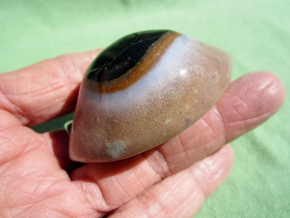 SHIVA EYE  Polished AGATE India 81g