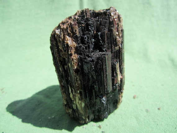 BLACK TOURMALINE (Cut Base) Brazil 229g