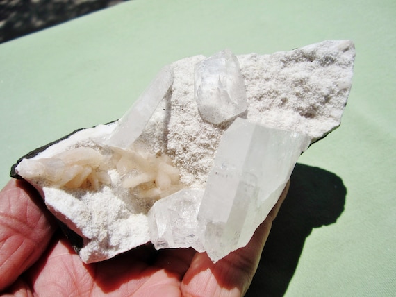 APOPHYLLITE and STILBITE Mixed Minerals Maharashtra, India 263g