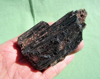 BLACK TOURMALINE (Cut Base) Brazil 216g