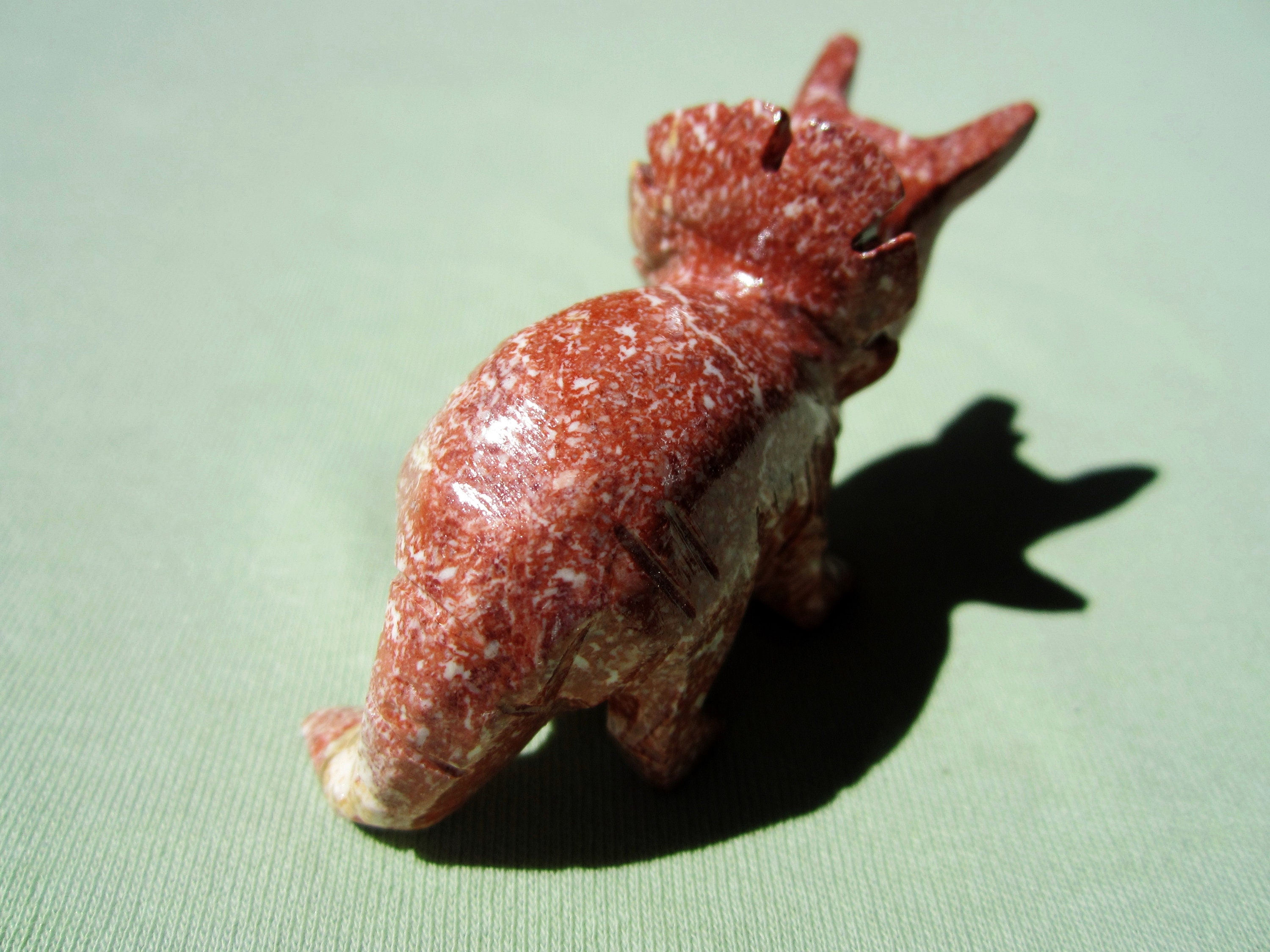 SOAPSTONE DINOSAUR Polished Carved Animal 46g