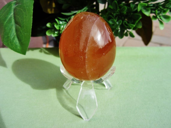 ARAGONITE EGG with Acrylic Stand Morocco 153g