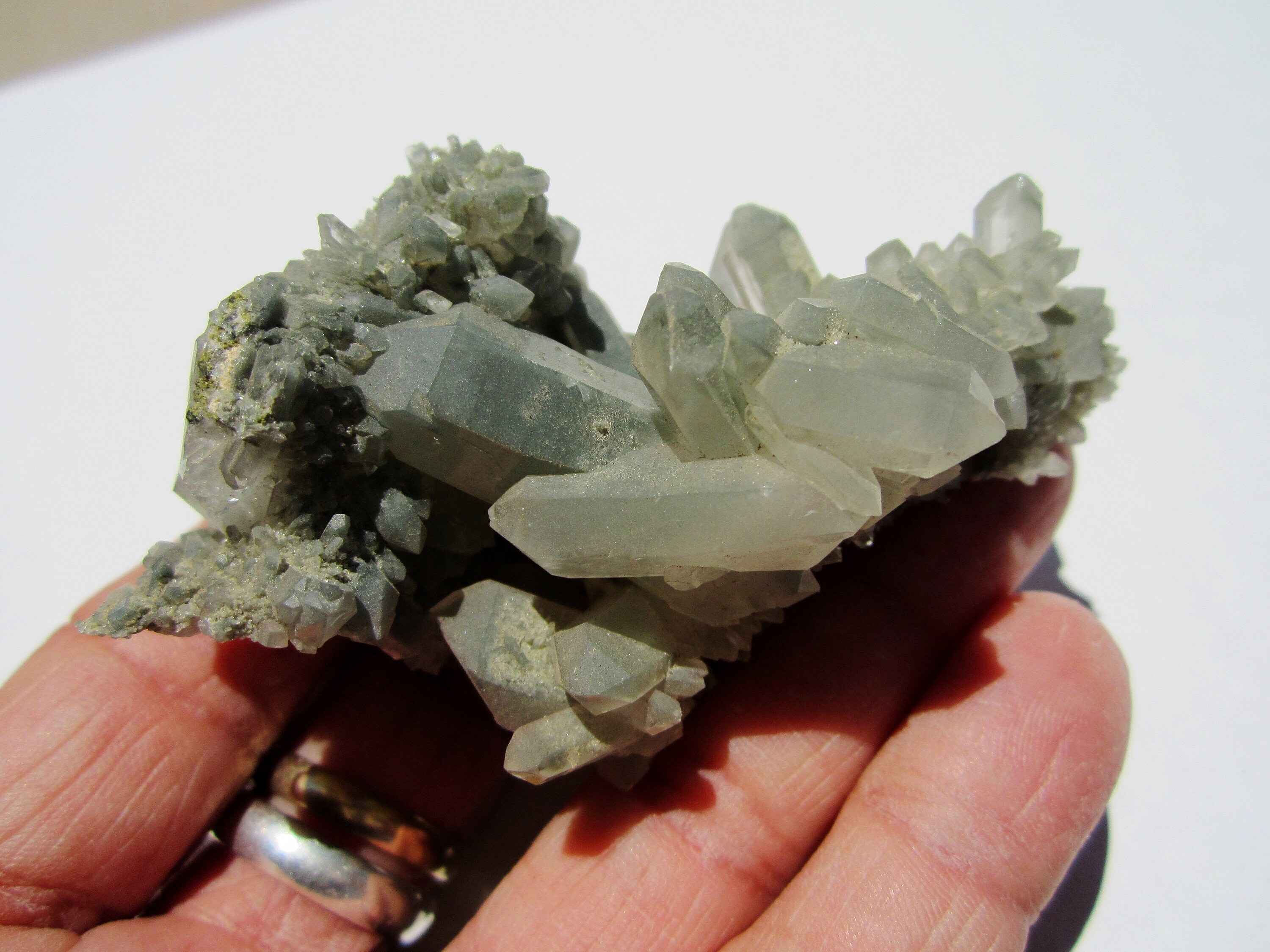 Included Green QUARTZ and Epidote Cluster (Dream Quartz) Sichuan, China