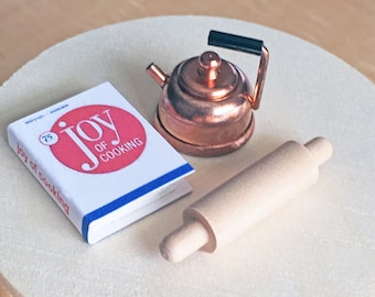 Dollhouse Cookbook, Dollhouse Kitchen, Dollhouse Cookbook, Dollhouse Accessories, Joy of Cooking