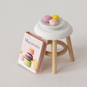 Macaron Cookbook & Plate of Macarons Set