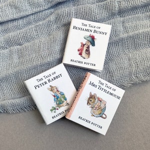 Miniatur Kinderbücher, Puppenhaus Bücher, Dreier Set