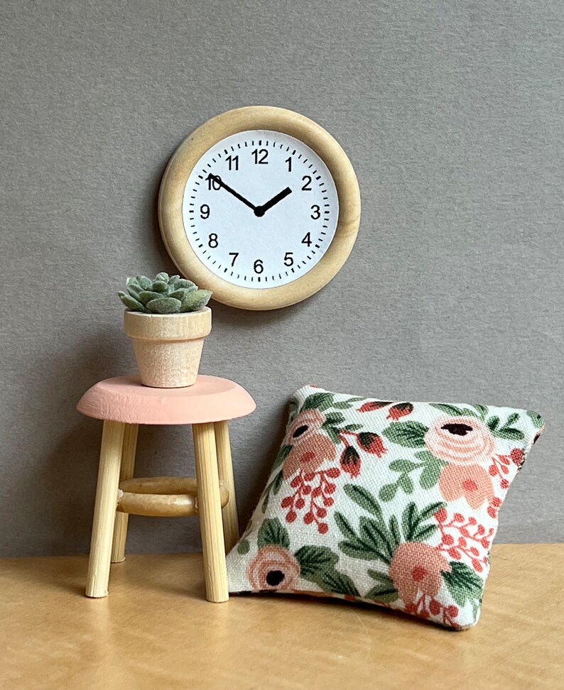 Dollhouse Clock Miniature Clock Doll House Clock Etsy UK