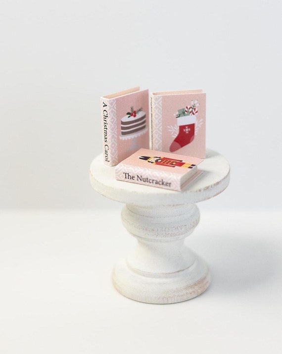 Dollhouse Holiday Book Set by MyTinyNestMiniatures