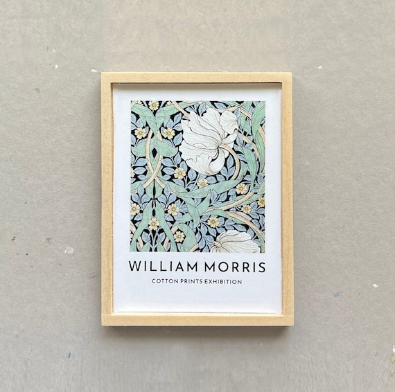 Dollhouse Miniature William Morris Framed Print by MyTinyNestMiniatures