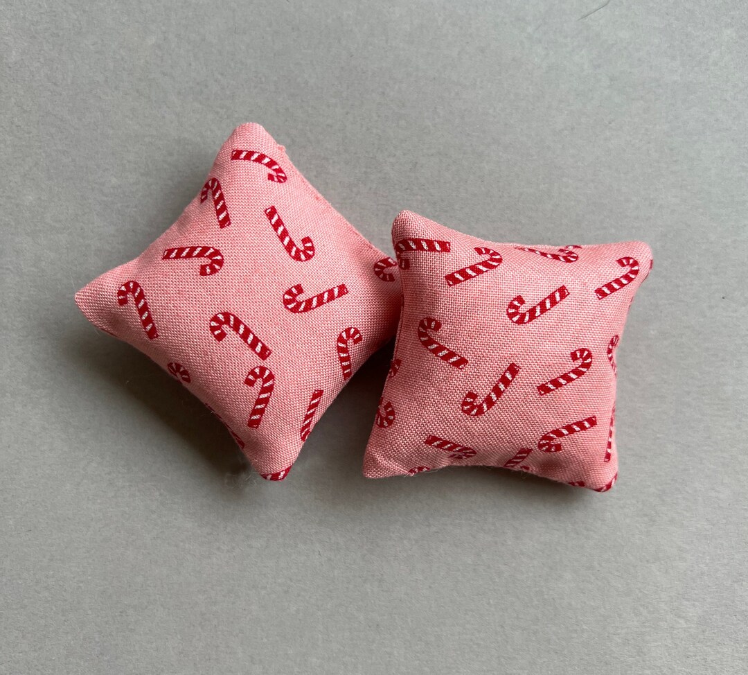Holiday Dollhouse Pillow Dollhouse Candy Cane Pillow Etsy