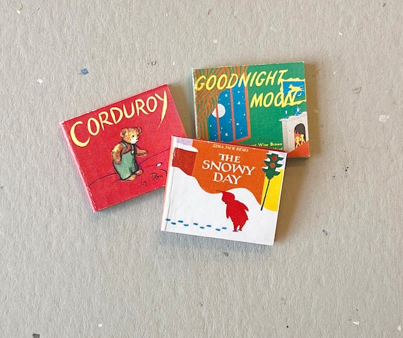 Three Miniature Classic Children's Books by MyTinyNestMiniatures