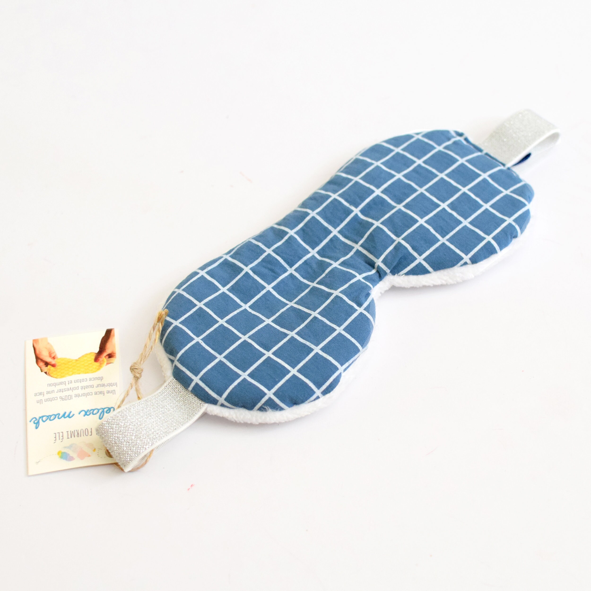 Sleep Mask Travel Mask Blue Checkered Relax Mask Etsy UK