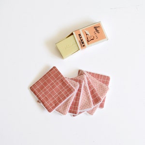 7  pink reusable make up pads