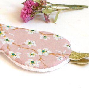 Sleep Mask, travel mask, pink flowery, Relax Mask image 3