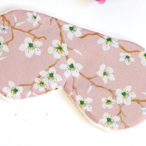 Sleep Mask, travel mask, pink flowery, Relax Mask image 4