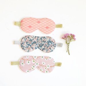 Sleep Mask, travel mask, pink flowery, Relax Mask image 5