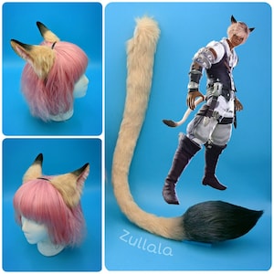 Miqo'te Ears and Tail, Miqote, Kitten Ears, Cat Ears