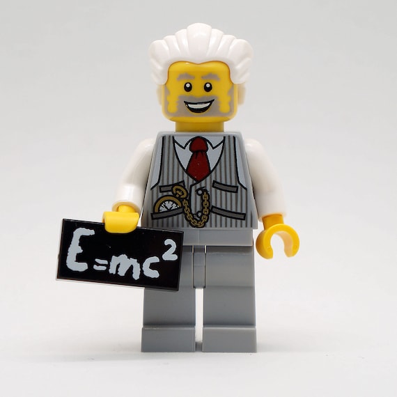 Albert Einstein Exklusive Lego Minifigur Etsy