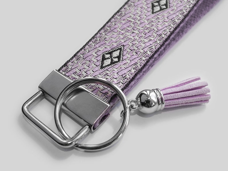 Wristlet KeyChain with Tassel Cute Car Key Lanyard Etsy