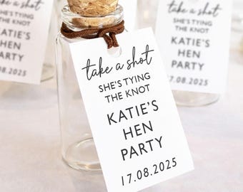 Hen Party Shot Bottles For Hen Do Favours Glass Bottle 30ml Mini Prosecco Bottles for Hen Party Favours Bride Squad Shot Bottles For Party