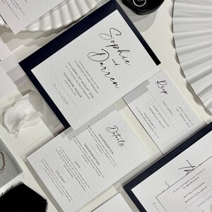 Luxus Hochzeit Antwortkarte, elegante kundenspezifische Einladungen, Antwortkarte & Umschläge, schlichtes Design, Hochzeit Briefpapier,
